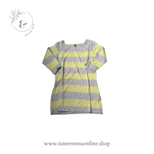 Load image into Gallery viewer, Short sleeved shirt | striped | green and grey | M | Benetton
