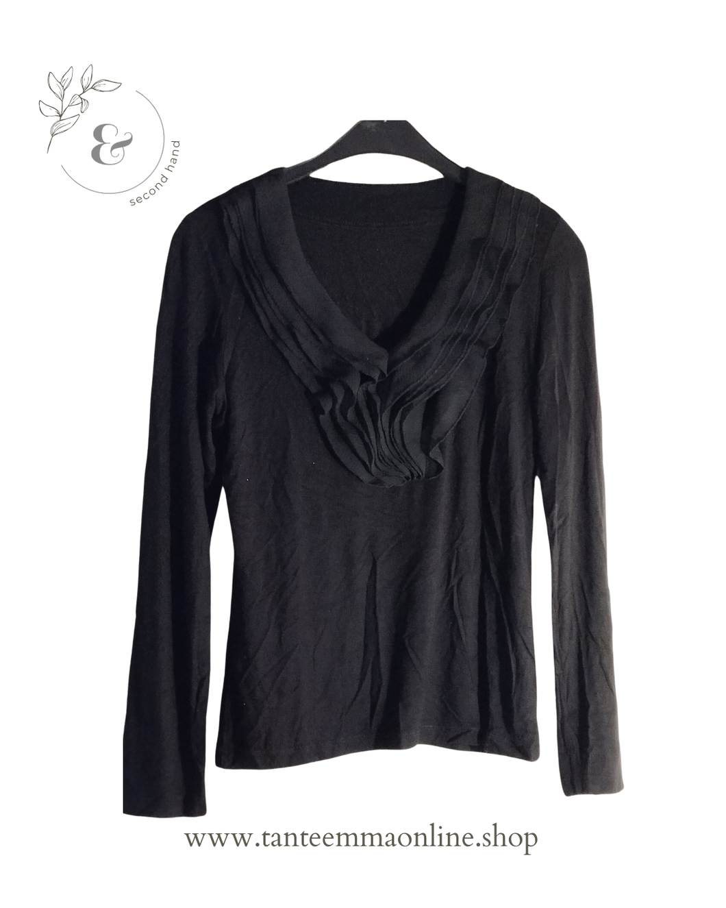 T-shirt sottogiacca manica lunga - nero - viscosa - taglia M