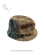 Load image into Gallery viewer, Borsalino type hat - woman - green/grey - girth 57 cm

