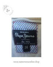 Carica l&#39;immagine nel visualizzatore di Gallery, Long sleeve polo - striped grey and blue - Boy - Pepe Jeans - size 16 years Tante Emma Online
