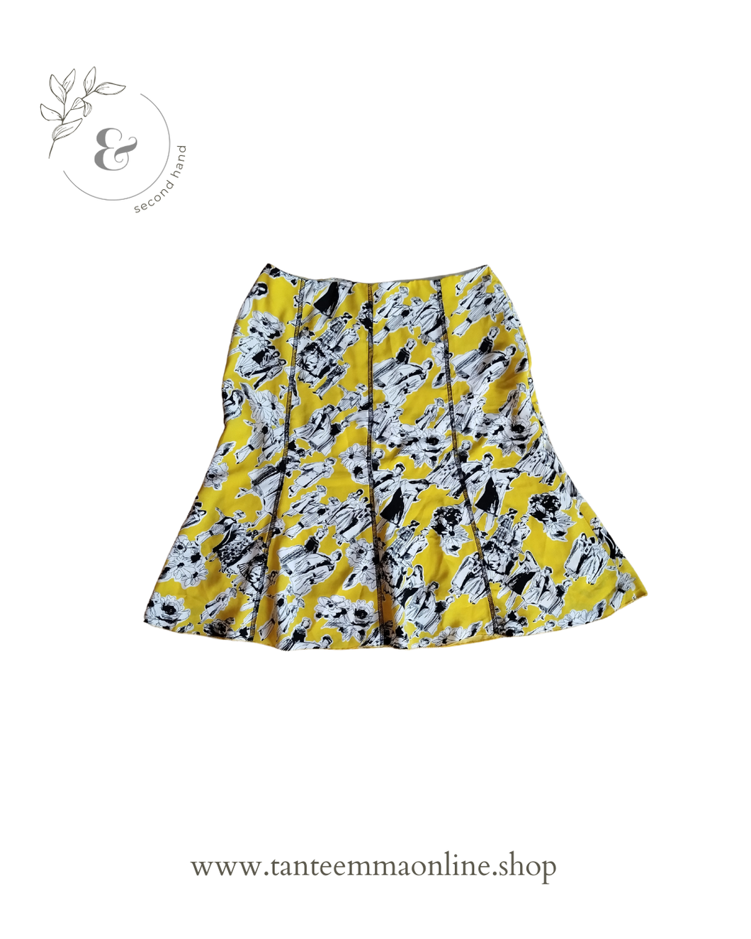 Short skirt yellow - woman - spring summer - Duplan - size 32