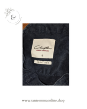 Load image into Gallery viewer, Shirt with Korean collar - woman - 100% linen - blue - woman - spring summer
