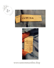 Load image into Gallery viewer, Wide light trousers - light blue - woman - by Lumina - 100% polyester - size M
