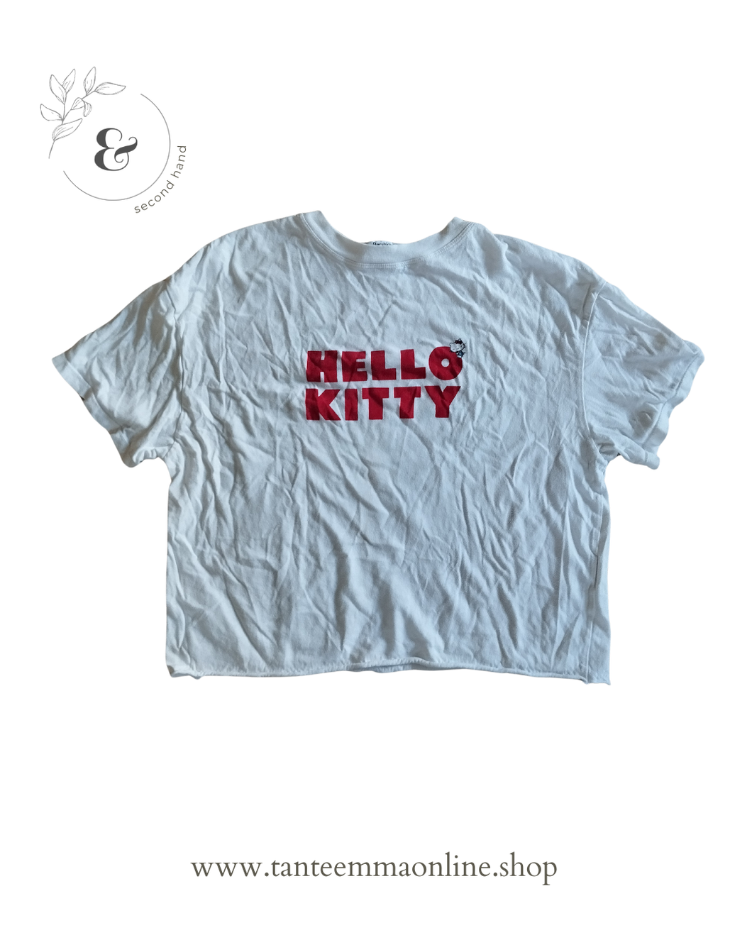 Short t-shirt - Hello Kitty - white - Bershka - woman - size XS