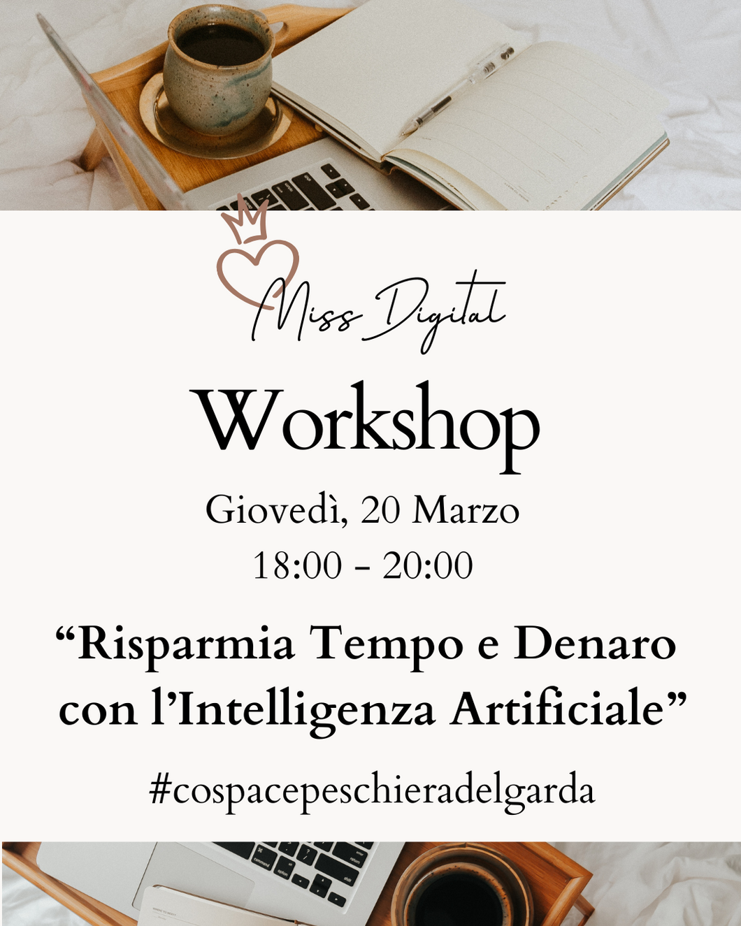 Workshop “Risparmia Tempo e Denaro con l'Intelligenza Artificiale”