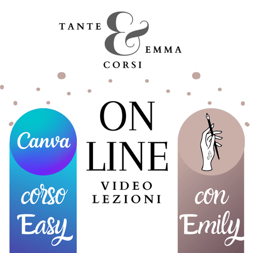 Corso EASY CANVA ONLINE (solo in Italiano!) - Tante Emma Online