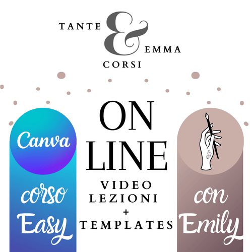 Corso EASY CANVA VIDEOLEZIONI + TEMPLATES (solo in Italiano!) - Tante Emma Online