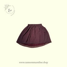 Carica l&#39;immagine nel visualizzatore di Gallery, Elegant skirt woman | red wine polka dots | S | sisley - Tante Emma Online
